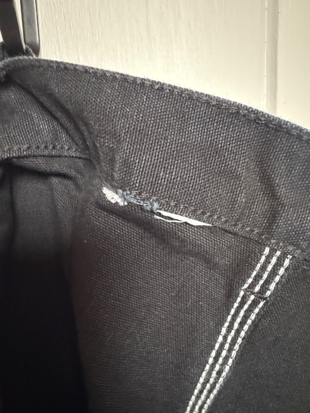 Men's Black Carhartt Work Pants - Picture 3 of 5